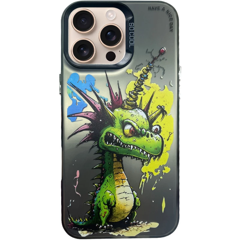 Чохол TPU+PC Street Art для Apple iPhone 16 Pro – Dragon. Фото 2 з 7