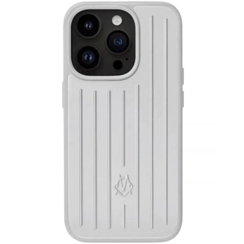 Чехол TPU+Metal Rimowa Style (AAA) для Apple iPhone 15 Pro Max (6.7") – silver. Фото 1 из 1