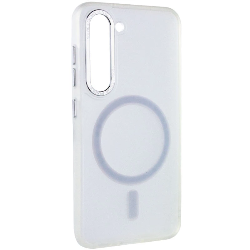 Силіконовий чохол Lyon з MagSafe на Samsung Galaxy S23 – White. Фото 2 з 8