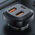 АЗУ Acefast B9 66W (2USB-A+USB-C) three port metal car charger – Black. Фото 4 из 6