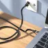 Дата кабель Hoco US02 Level pure copper gigabit ethernet (5m) – Black. Фото 7 з 8