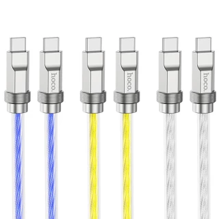 Дата кабель Hoco U113 Solid 100W Type-C to Type-C (1m) фото 1 з 1