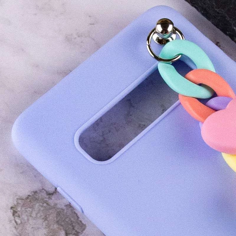 Чохол Heart з ланцюгом на Samsung Galaxy S10+ – Lilac Blue. Фото 4 з 4