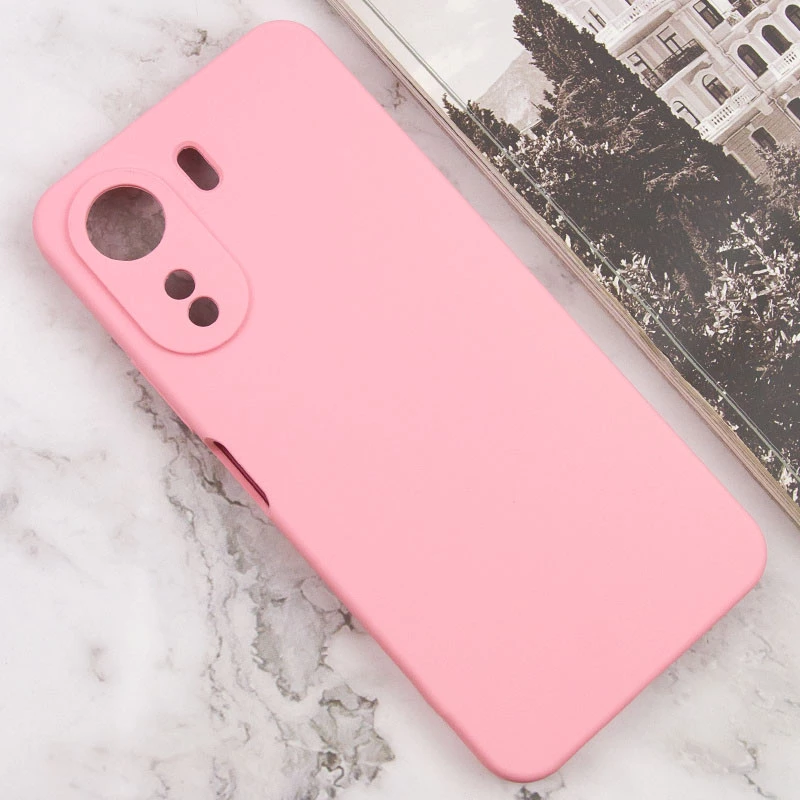 Цветной силиконовый чехол GETMAN для Xiaomi Poco C65 – Розовый / Pink. Фото 5 из 9