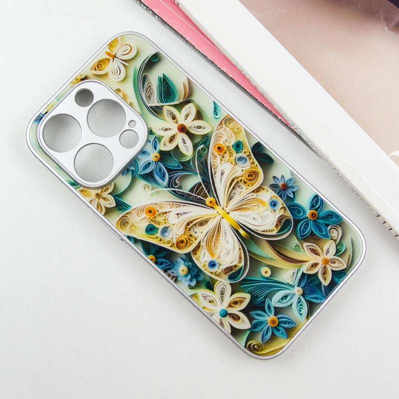 TPU+Glass чехол Nature для Apple iPhone 13 Pro Max (6.7") – Butterfly. Фото 3 из 8