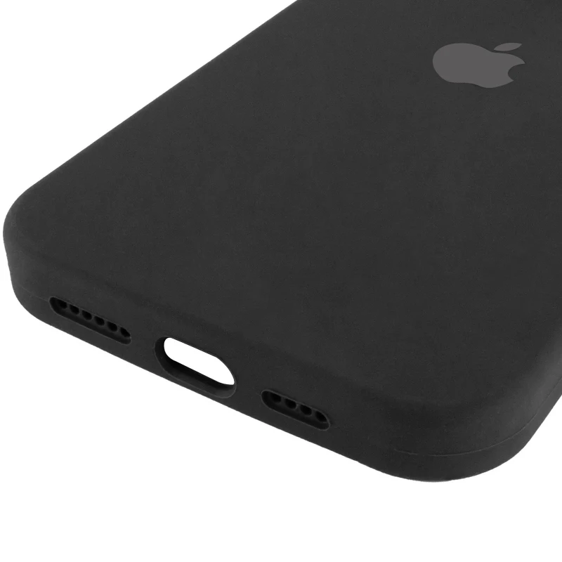 Чохол Silicone Case з закритим низом на Apple iPhone 17 Pro (6.3") – Чорний / Black. Фото 9 з 9