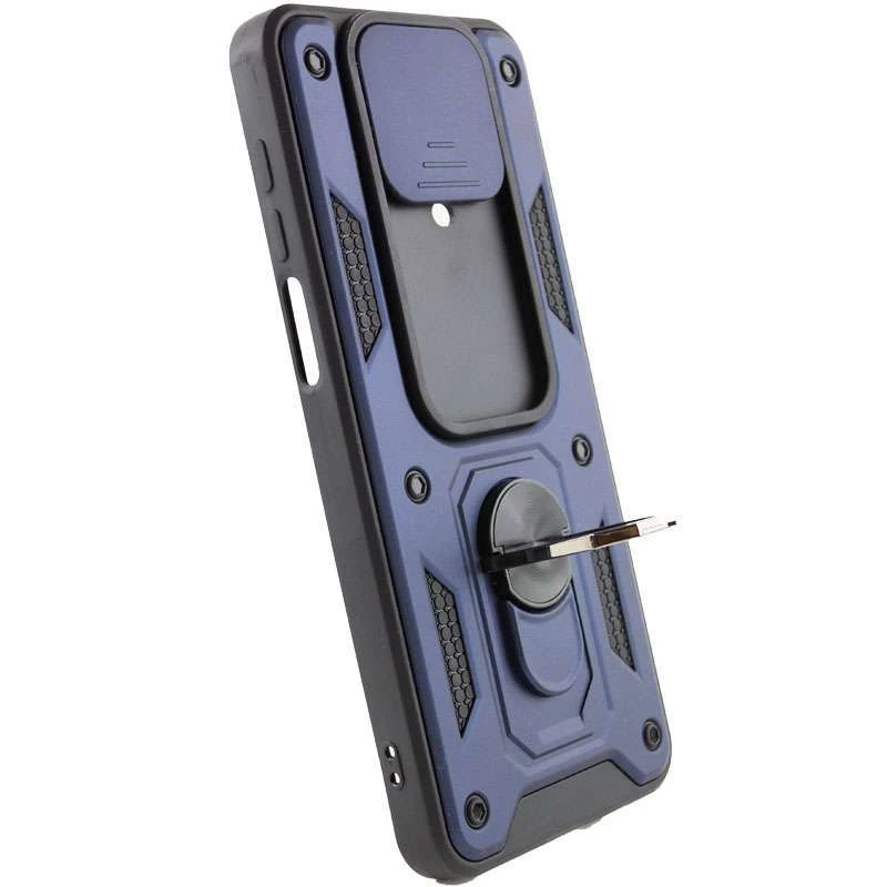 Ударопрочный чехол Serge Ring с защитой камеры для Xiaomi Redmi Note 9s / Note 9 Pro / Note 9 Pro Max – Синий. Фото 4 из 6