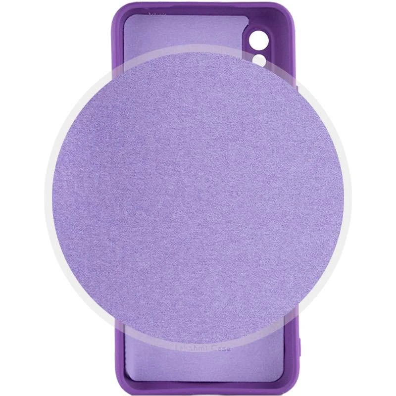Чохол Silicone Case Lakshmi з закритою камерою на Xiaomi Redmi 9A – Фіолетовий / Purple. Фото 4 з 6