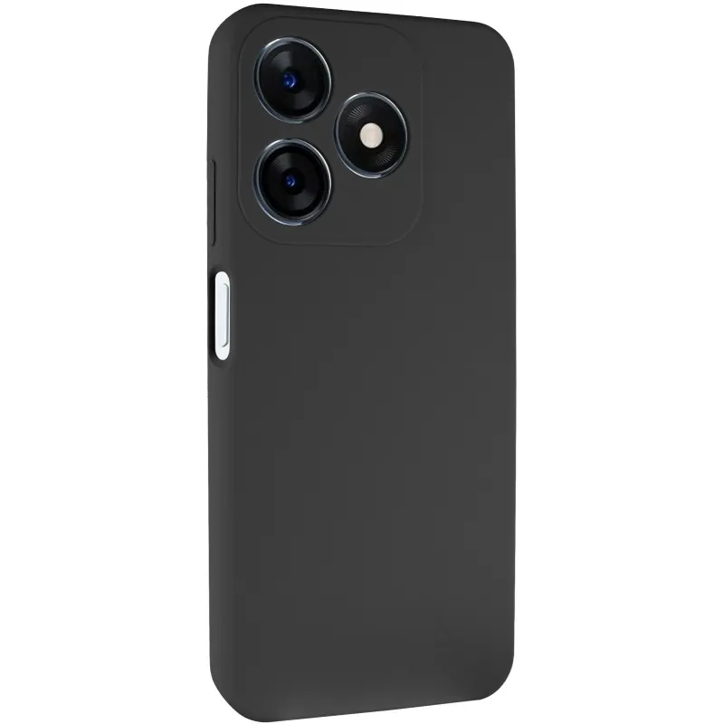 Чохол Silicone Case Lakshmi Premium із закритою камерою для TECNO Spark 10 – Чорний / Black. Фото 2 з 7