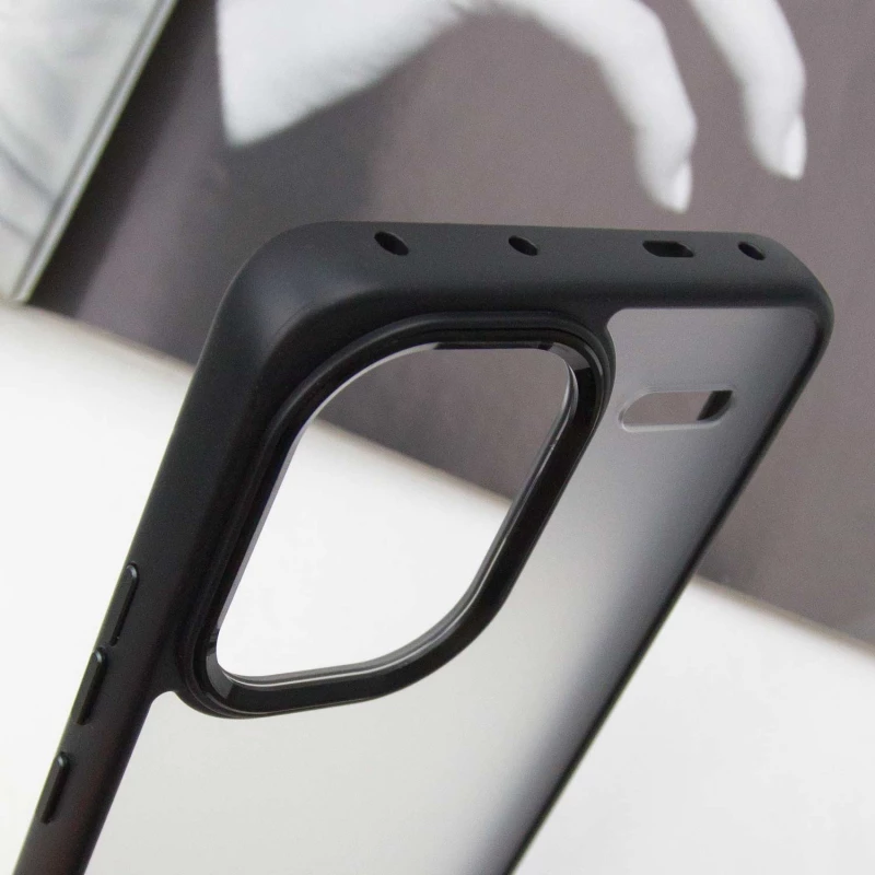 Захистний чохол TPU+PC матовий на Xiaomi Redmi Note 13 Pro+ – Black. Фото 6 з 8