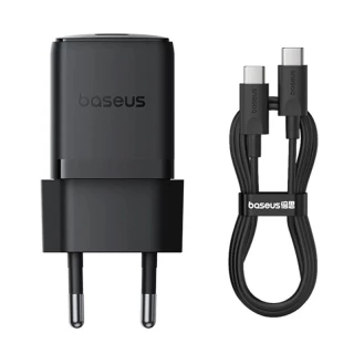 МЗП Baseus Palm Fast Charger 30W (1USB-C) + кабель Type-C to Type-C (P10111605113-01) — Cluster Black