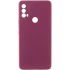 Чехол Silicone Case Lakshmi Premium з закритою камерою на Motorola Moto E40 – Бордовый / Plum. Фото 1 из 3