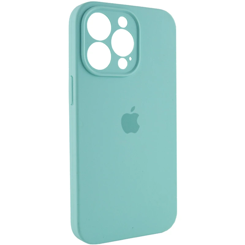 Чохол Silicone Case з захистом камери на Apple iPhone 13 Pro Max (6.7") – Бірюзовий / Marine Green. Фото 3 з 7