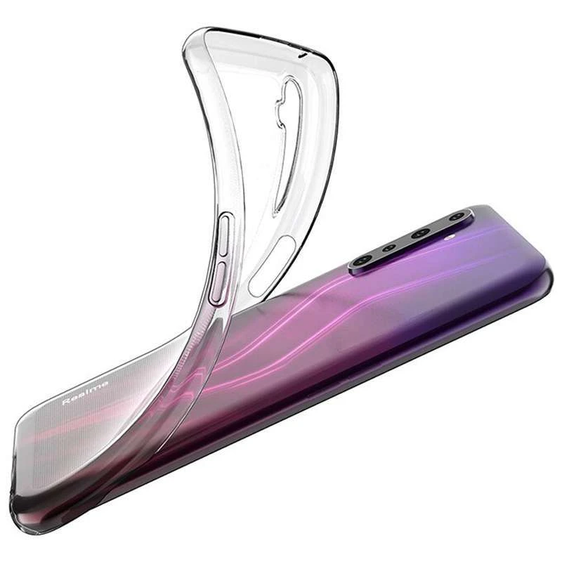 Ультратонкий силиконовый чехол 1 мм для Realme 6 – Бесцветный (прозрачный). Фото 2 из 3