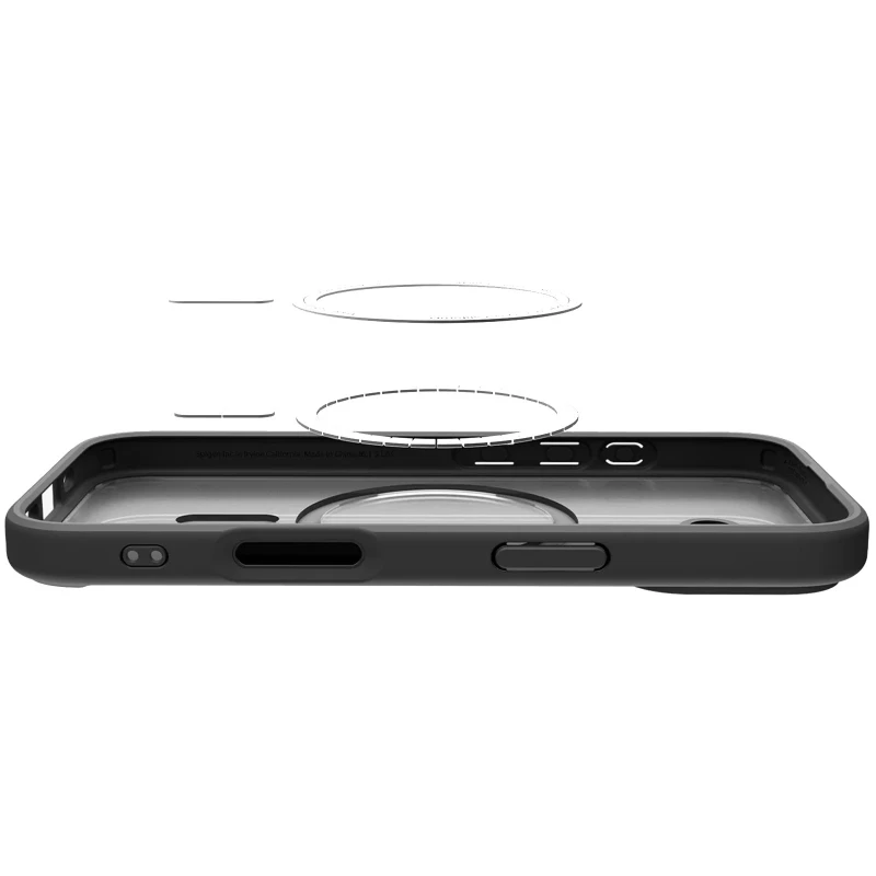 Чохол SGP Ultra Hybrid Mag на Apple iPhone 17 (6.3") – Чорний. Фото 8 з 9