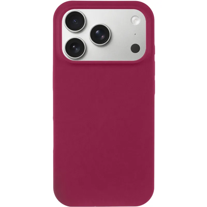 Чехол Silk Full Protective (AA) NO LOGO для Apple iPhone 17 Pro (6.3") – Бордовый / Maroon. Фото 3 из 6
