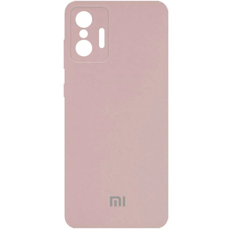 

Чехол Silicone Case с закрытым низом и защитой камеры для Xiaomi 11T / 11T Pro (Розовый / Pink Sand), Рожевий / pink sand