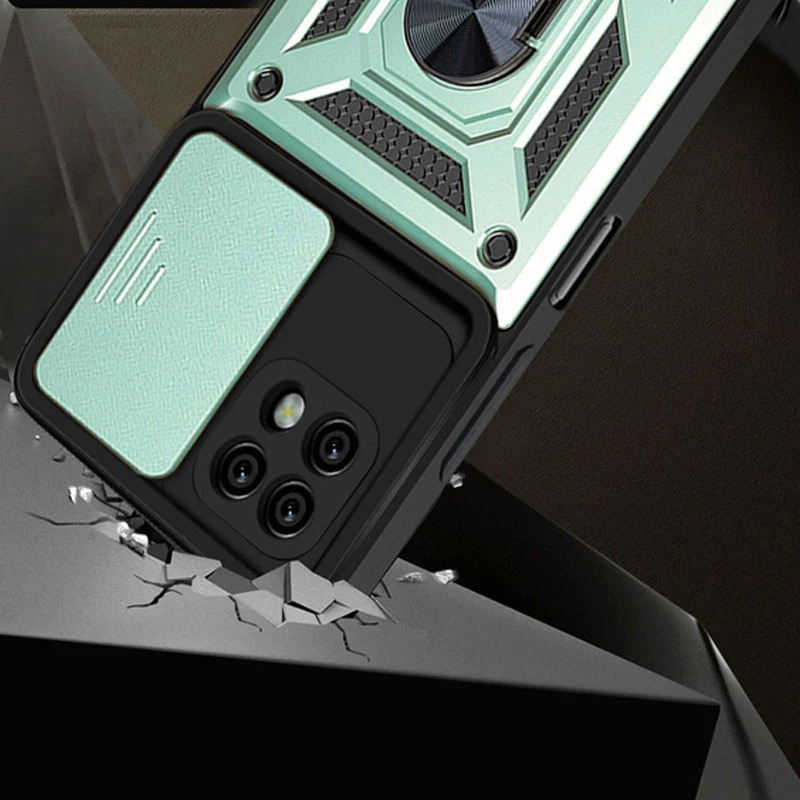 Протиударний чохол Serge Ring з захистом камери на Realme C25Y – Зелений. Фото 3 з 4