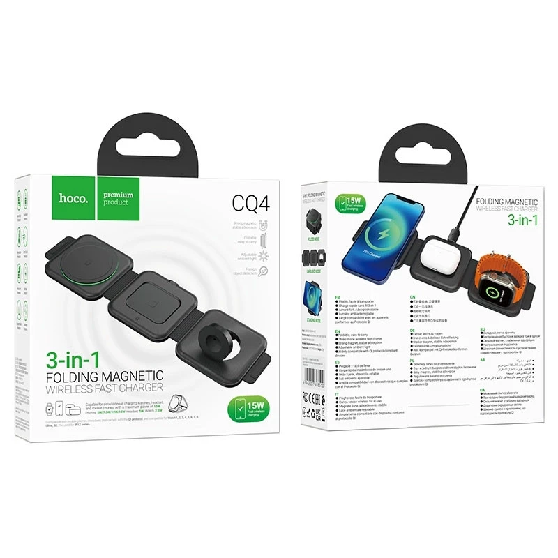 БЗП Hoco CQ4 Unique 3-in1 – Black. Фото 5 з 5