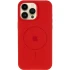 Чехол Silicone Case Full Protective (AA) V2 with MagSafe для Apple iPhone 12 Pro Max (6.7") – Красный / Red. Фото 3 из 6