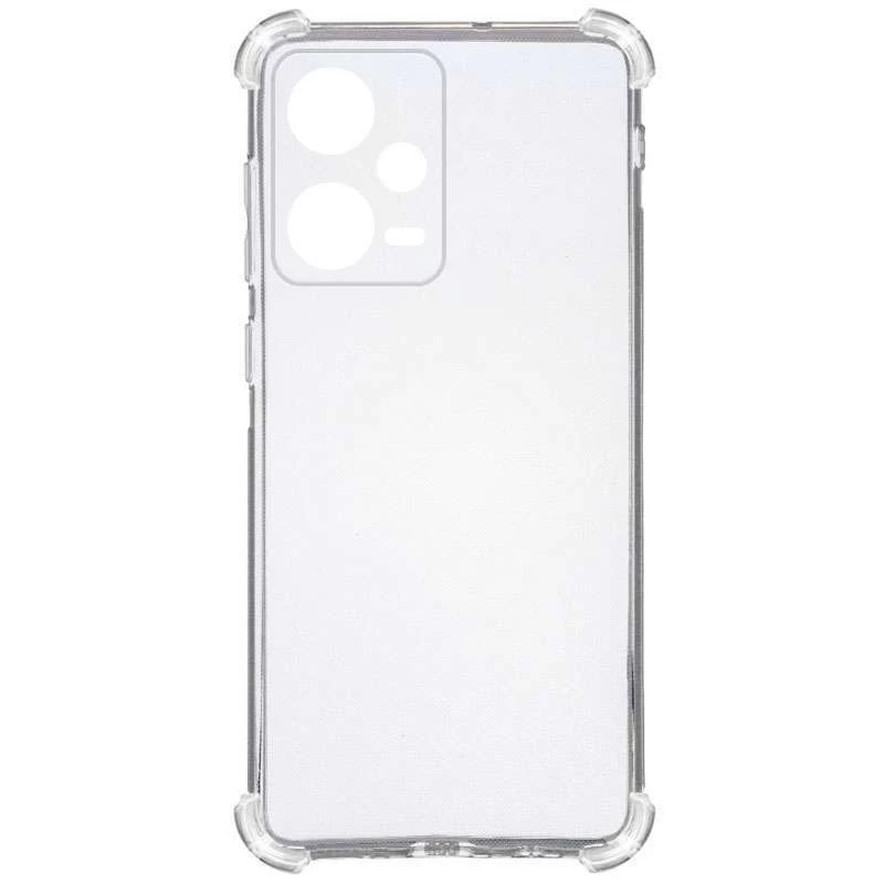 

Ультратонкий силиконовый чехол GETMAN с крытыми бортами для Xiaomi Redmi Note 12 Pro 5G (Бесцветный (прозрачный)), Безбарвний (прозорий)