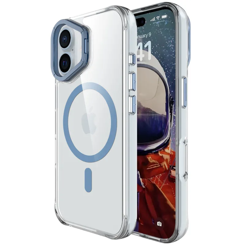 Чохол TPU Space Case Apex with Magnetic Fit для Apple iPhone 16 – Синій / Navy Blue. Фото 1 з 4