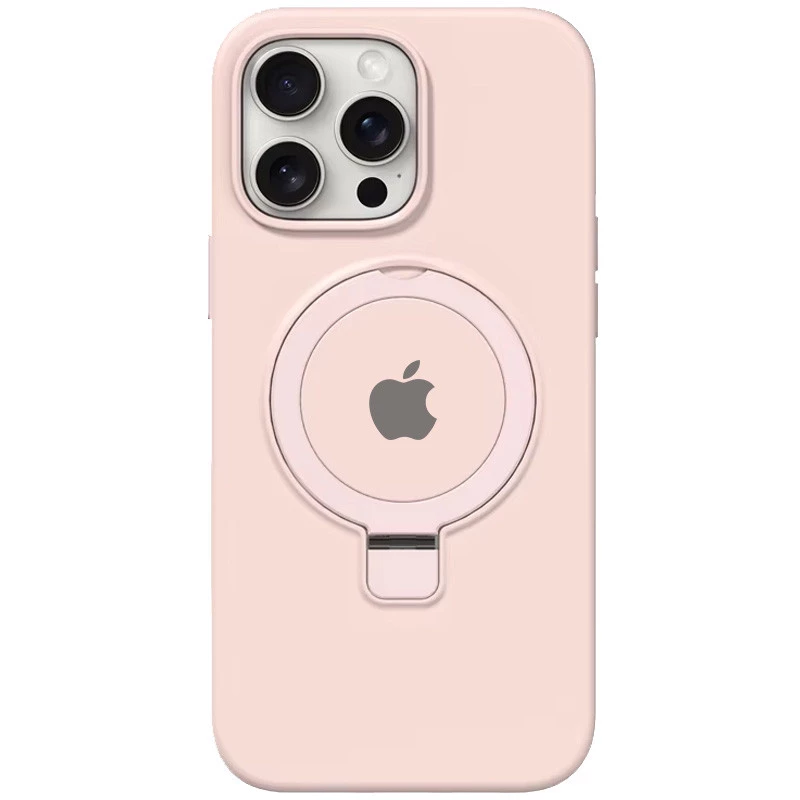 Силіконовий чохол Full Protective з кільцем-тримачем для Apple iPhone 12 Pro (6.1") – Pink. Фото 1 из 3