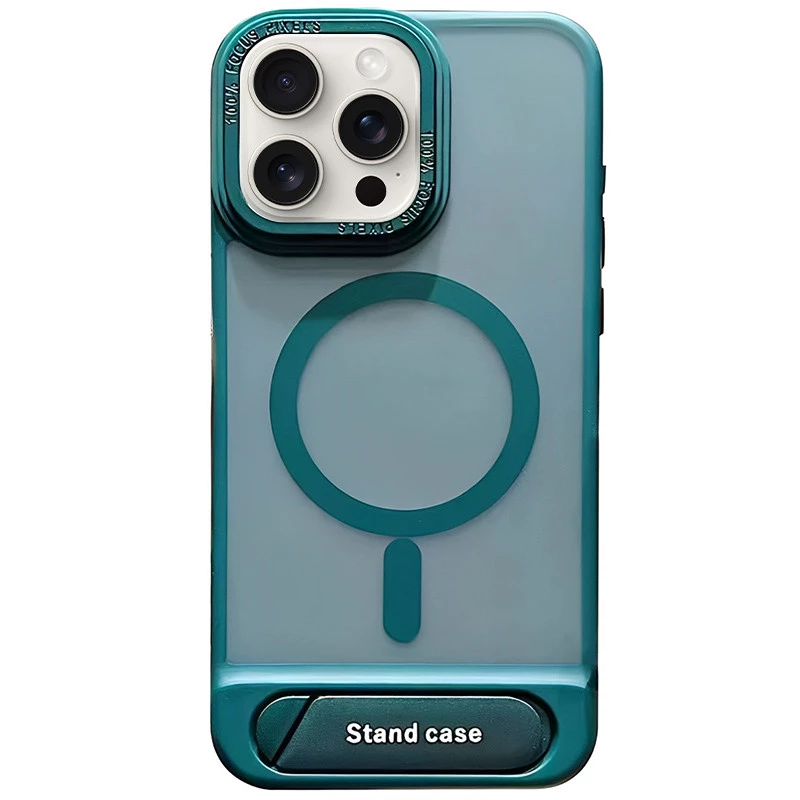TPU+PC чехол Stand case для Apple iPhone 15 Pro Max (6.7") – Green. Фото 1 из 6