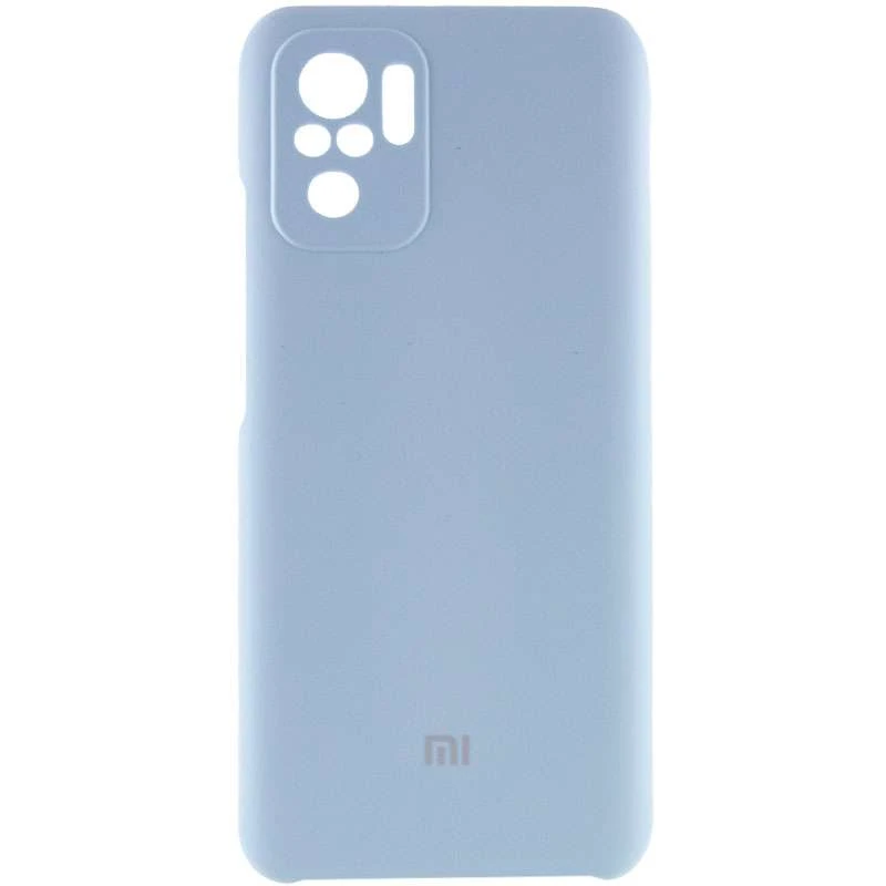 

Чохол Silicone Case Premium з закритим низом та захистом камери на Xiaomi Redmi Note 10 / Note 10s (Блакитний / Lilac Blue)