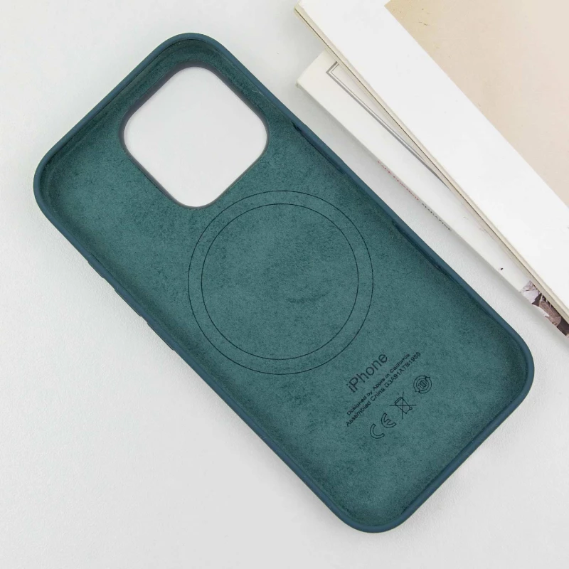 Силиконовый чехол ААА with Magsafe connection для Apple iPhone 16 Pro – Lake Green. Фото 8 из 9
