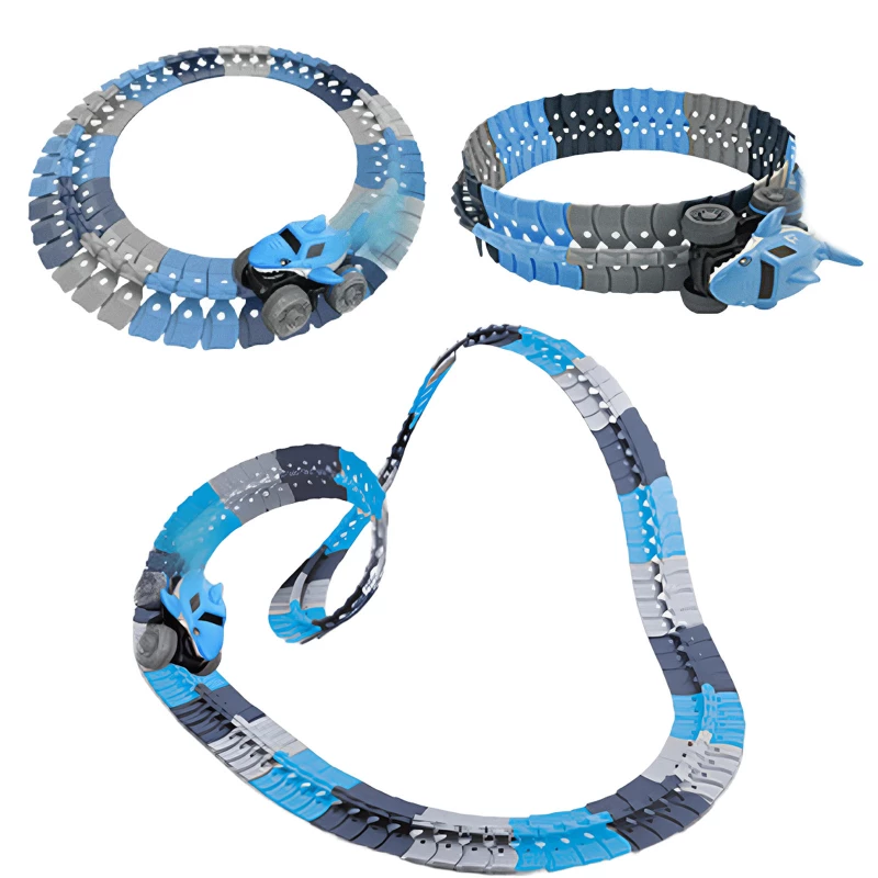 Інтерактивний трек з інерційною машинкою SHT 5510-3 Shark Trak (92pcs/1CAR) фото 1 з 1