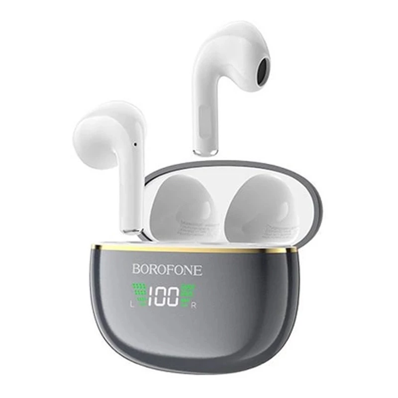 Бездротові TWS навушники BOROFONE BW30 – Bright metal gray. Фото 2 з 5