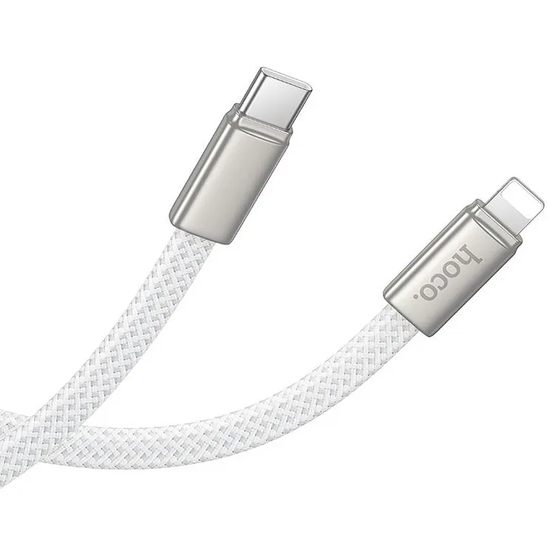 Дата кабель Hoco X125 Exceso Type-C to Lightning 30W (1m) – White. Фото 3 из 4