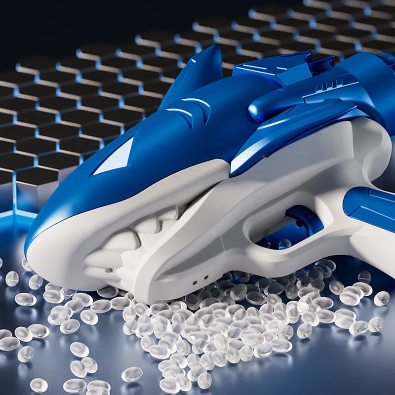 Водяний акумуляторний пістолет Shark Water Gun 185-68 (300ml) with lithium battery – Blue. Фото 6 з 8