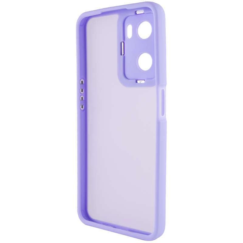 TPU+PC чехол Accent для Oppo A57s – White / Purple. Фото 4 из 6