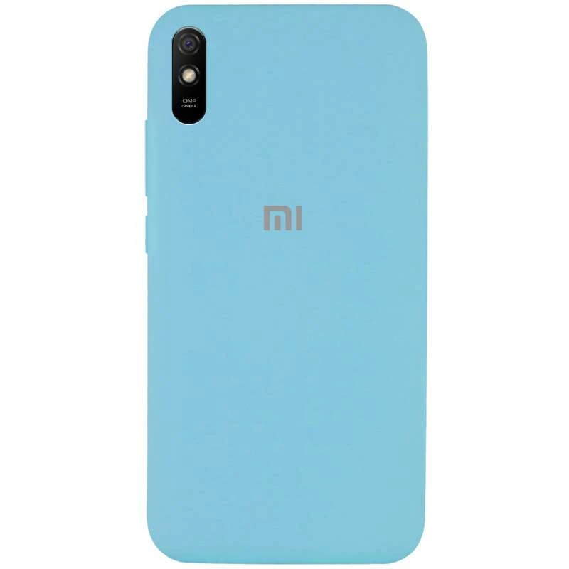 

Чохол Silicone Case з закритим низом на Xiaomi Redmi 9A (Блакитний / Light Blue)