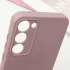 Кольоровий силіконовий чохол GETMAN із закритою камерою для Samsung Galaxy S23+ – Рожевий / Pink Sand. Фото 7 з 9