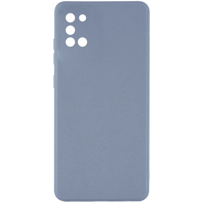

Цветной силиконовый чехол с защитой камеры для Samsung Galaxy A31 (Серый / Smoky Gray), Сірий / smoky gray
