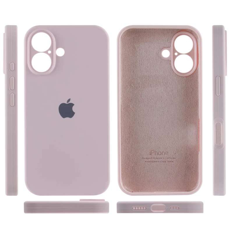 Чохол Silicone Case з захистом камери на Apple iPhone 16 Plus – Рожевий / Chalk Pink. Фото 4 з 8