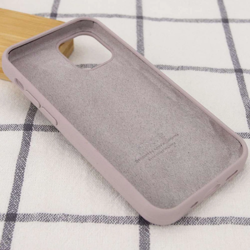Чохол Silicone Case з закритим низом на Apple iPhone 12 (6.1") – Сірий / Lavender. Фото 3 з 3