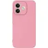 Цветной силиконовый чехол GETMAN с закрытой камерой на Xiaomi Redmi Note 17 – Розовый / Pink. Фото 1 из 1