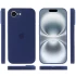 Чохол Silicone Case з закритим низом на Apple iPhone 17e (6.1") – Синій / Deep navy. Фото 5 з 6