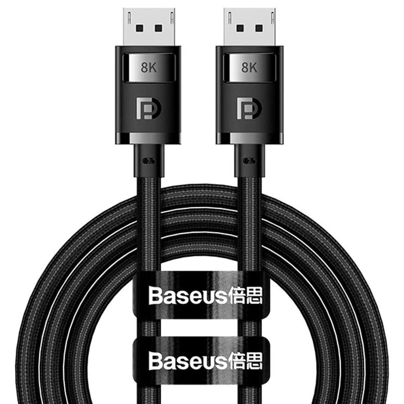 

Дата кабель Baseus High Definition DP 8K to DP 8K (1m) (Cluster Black)