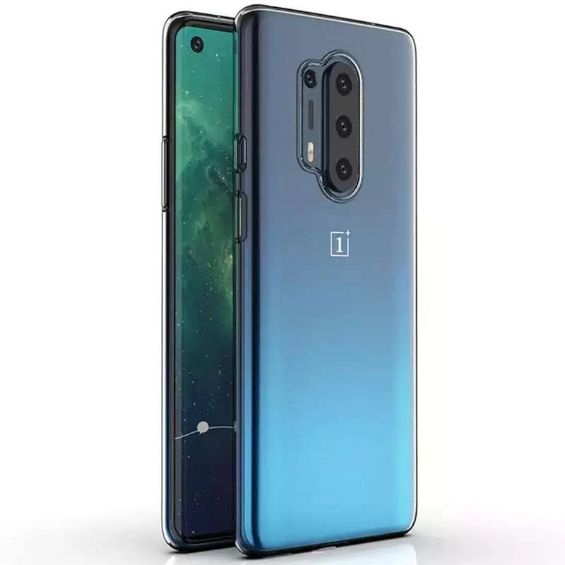 Ультратонкий силиконовый чехол 1 мм для OnePlus 8 Pro – Бесцветный (прозрачный). Фото 3 из 5
