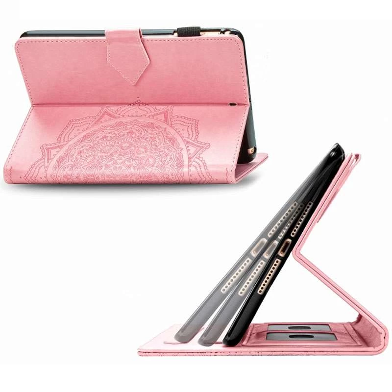 Кожаный чехол Art Case с визитницей для Samsung Galaxy Tab S7+ – Розовый. Фото 5 из 7