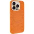 Чехол TPU+PC KVZV Triangular Pattern with Magnetic Fit для Apple iPhone 15 Pro Max (6.7") – Orange. Фото 1 из 7