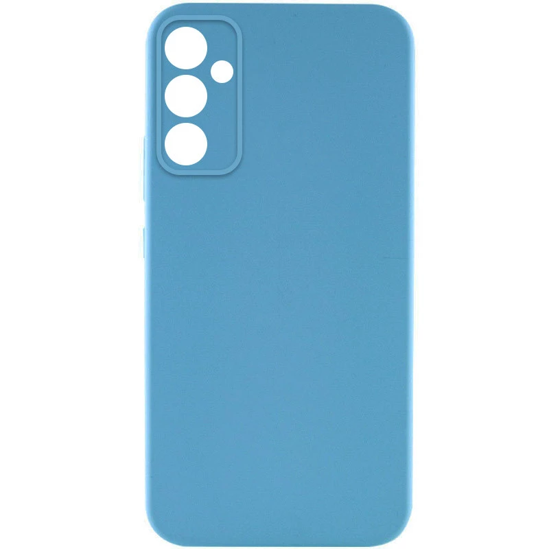 Цветной силиконовый чехол GETMAN с закрытой камерой на Samsung Galaxy A36 5G – Голубой / Blue. Фото 1 из 1