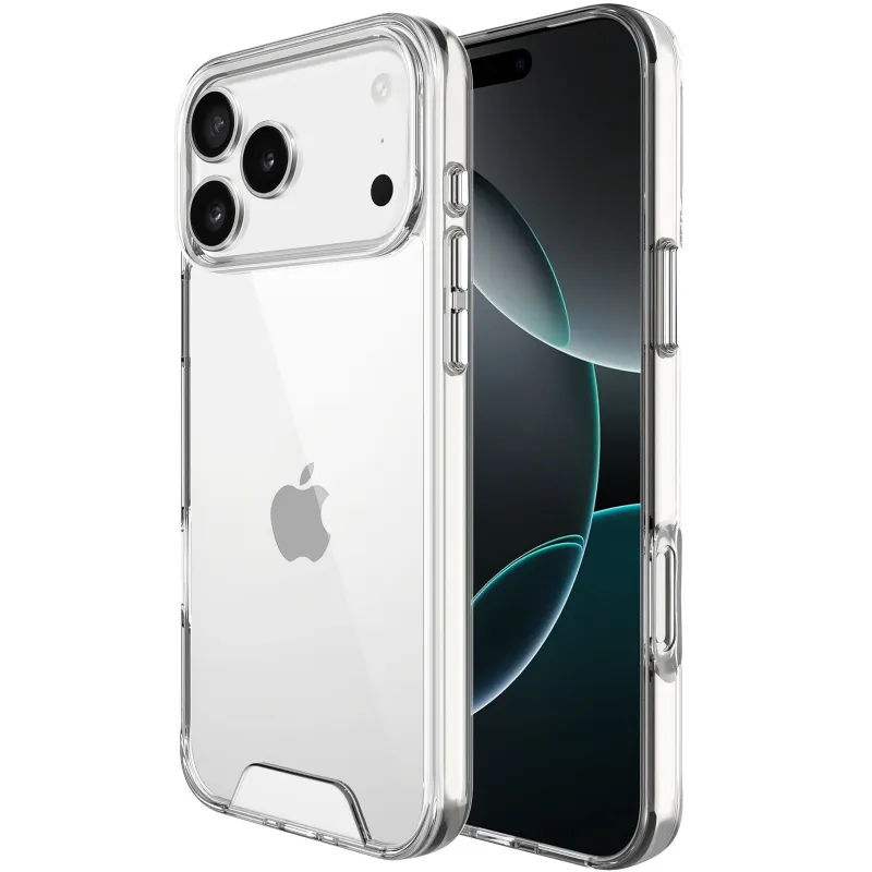 Силіконовий чохол Space Case на Apple iPhone 17 Pro Max (6.9") – Прозорий. Фото 2 з 5