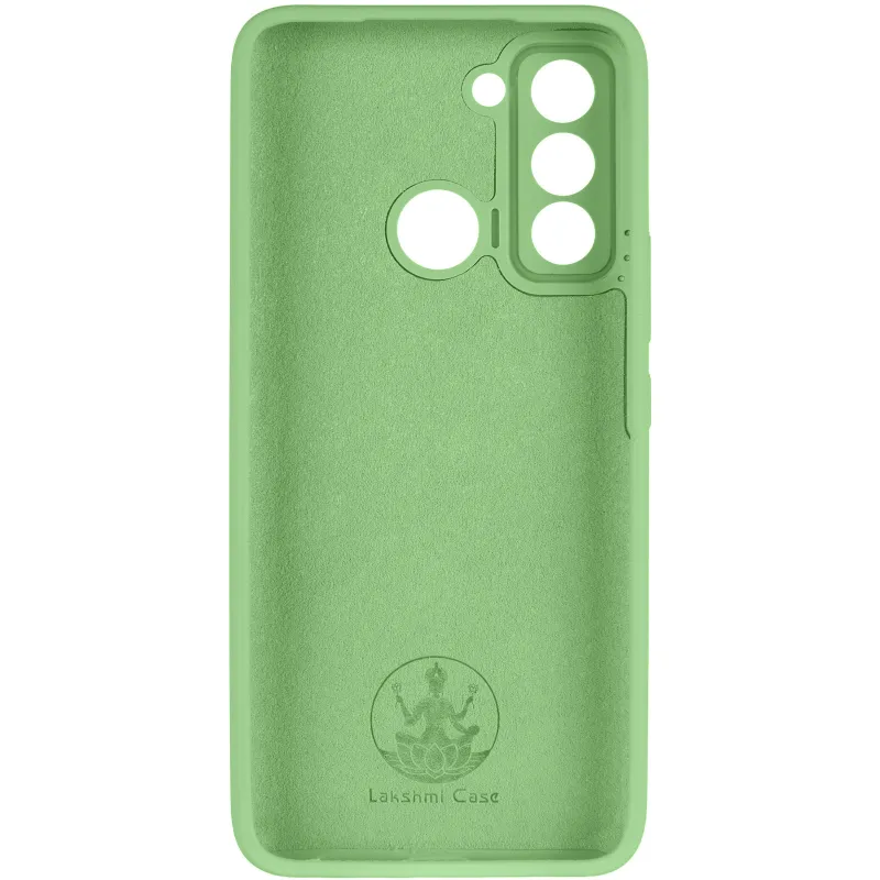 Чехол Silicone Case Lakshmi Premium з закритою камерою на TECNO Pop 5 LTE – Мятный / Mint. Фото 6 из 8