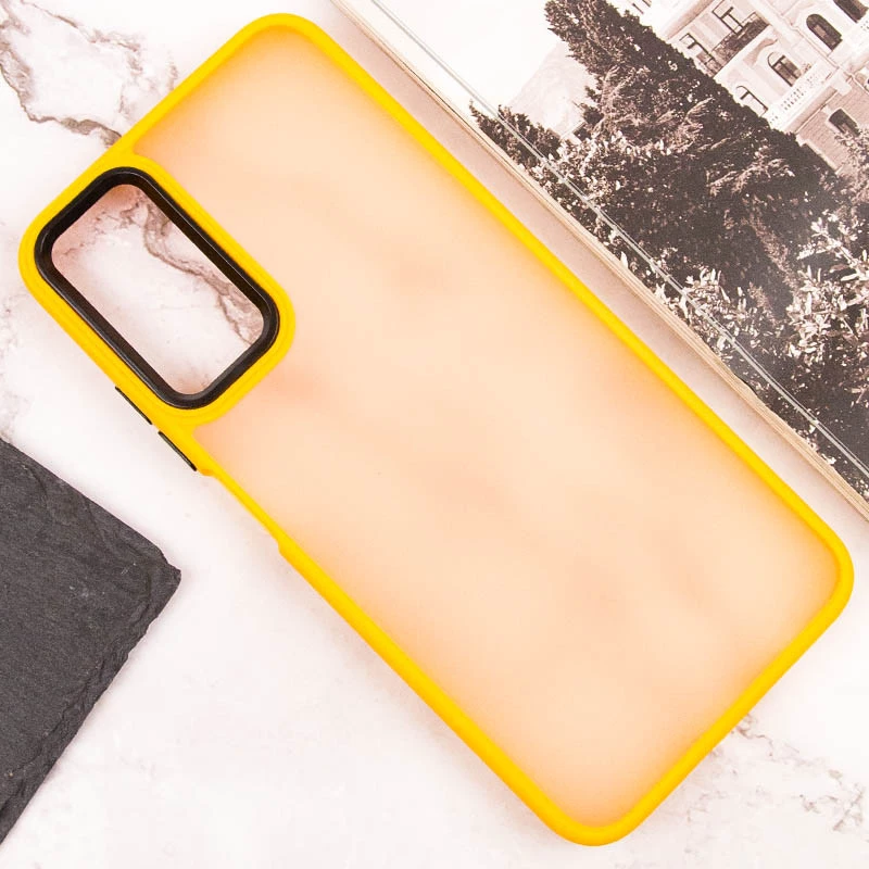 Чехол TPU+PC Lyon Frosted на Oppo A78 4G – Orange. Фото 4 из 5